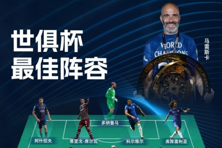 世俱杯最佳阵容：切尔西5人巴黎4人 40岁弟媳、贡萨洛入选